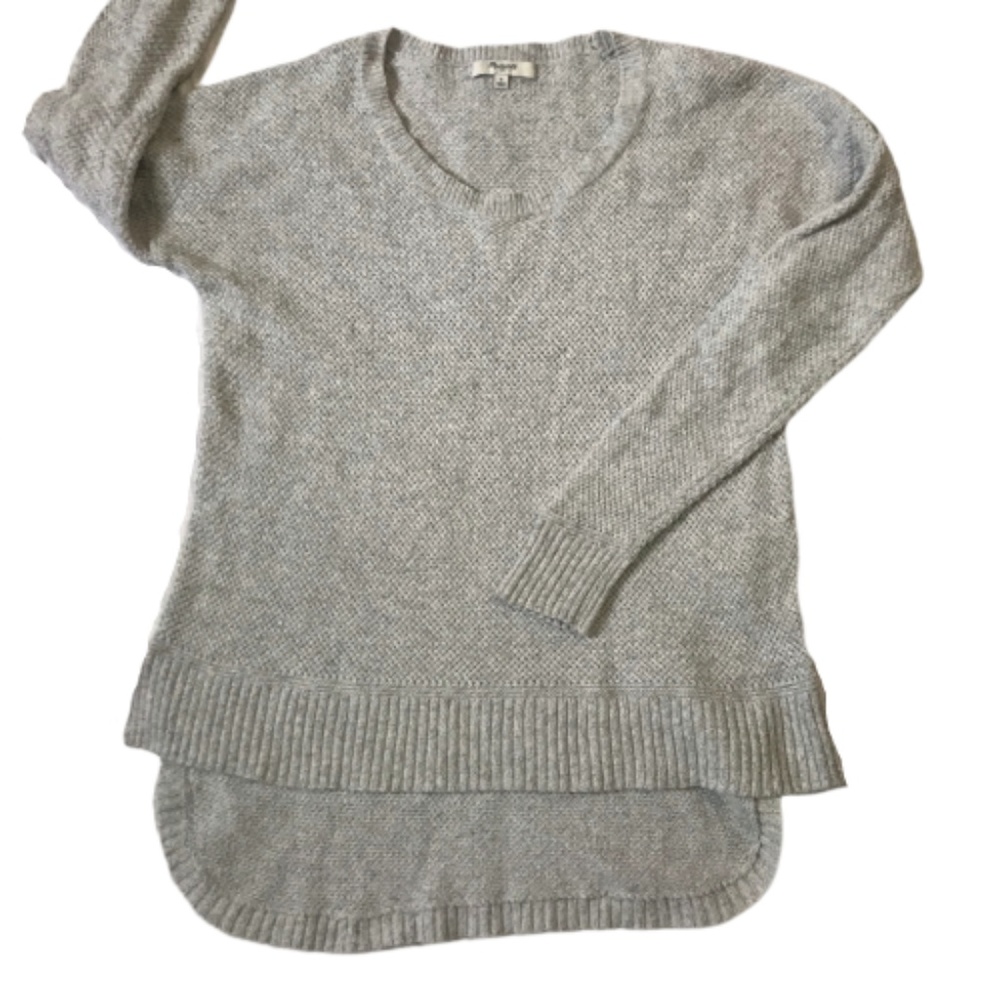Madewell Gray Chronicle Texture Pullover Sweater - image 2